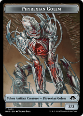 Phyrexian Golem // Energy Reserve Double-Sided Token [Modern Horizons 3 Tokens] | The Gaming-Verse