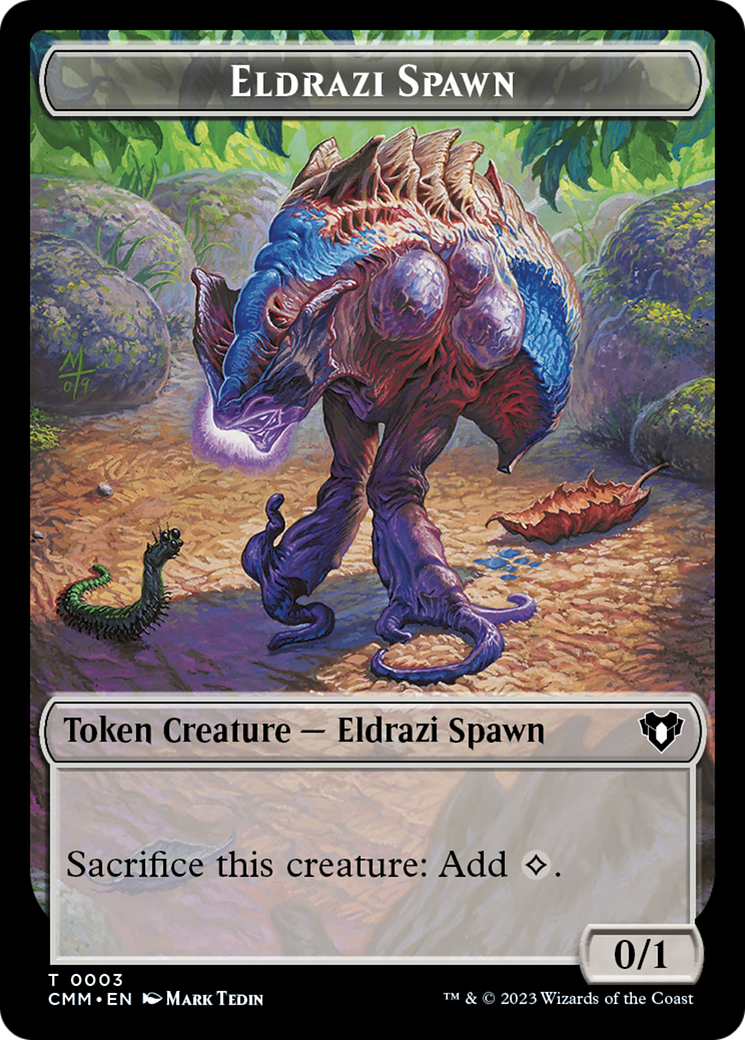 Eldrazi Spawn // Construct (0042) Double-Sided Token [Commander Masters Tokens] | The Gaming-Verse