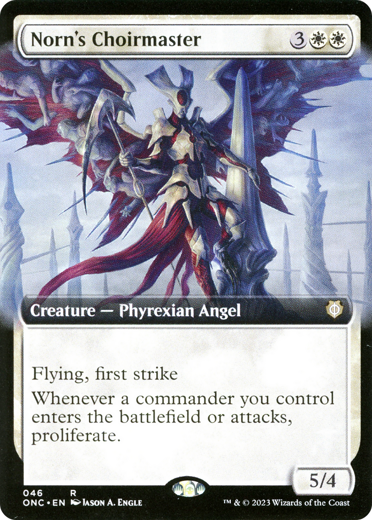 Norn's Choirmaster (Extended Art) [Phyrexia: All Will Be One Commander] | The Gaming-Verse