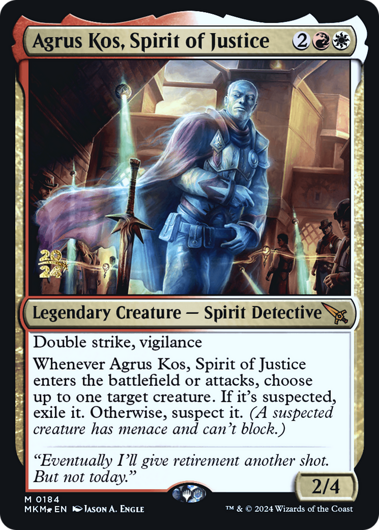 Agrus Kos, Spirit of Justice [Murders at Karlov Manor Prerelease Promos] | The Gaming-Verse