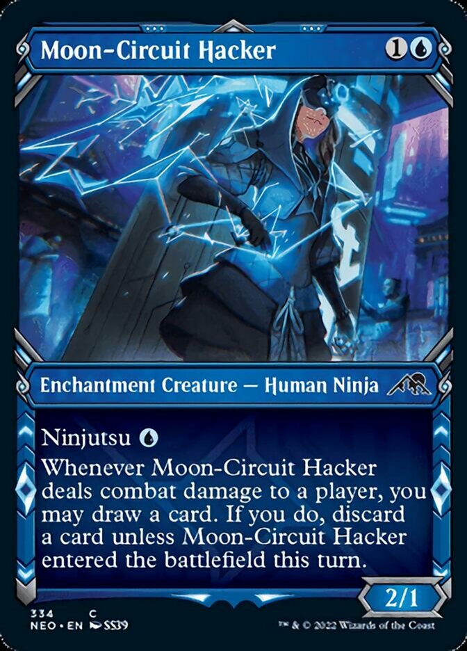 Moon-Circuit Hacker (Showcase Ninja) [Kamigawa: Neon Dynasty] | The Gaming-Verse