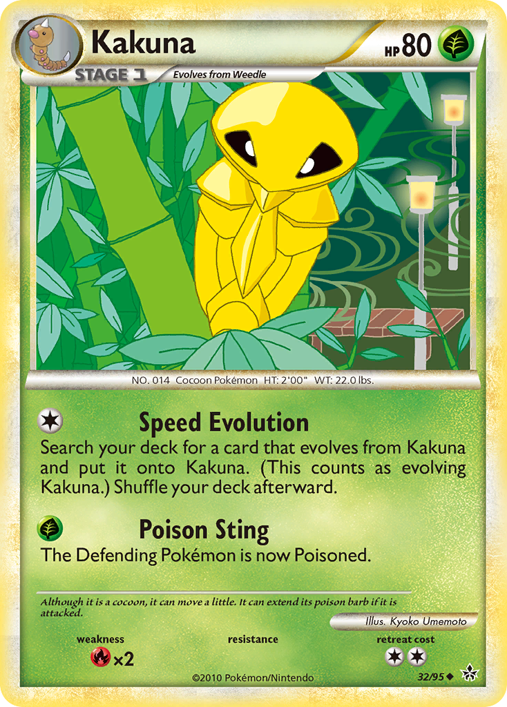 Kakuna (32/95) [HeartGold & SoulSilver: Unleashed] | The Gaming-Verse