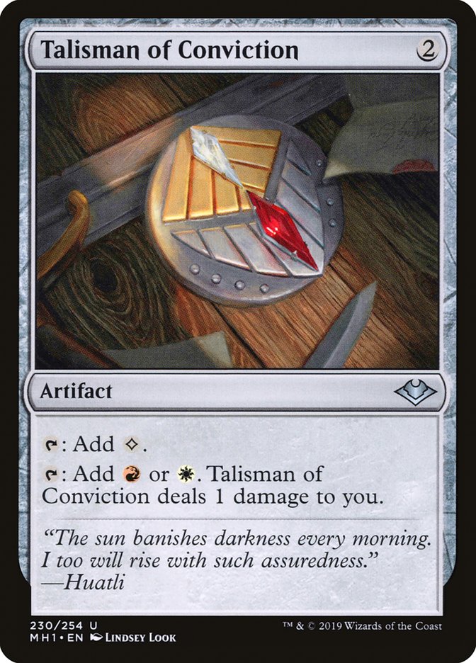 Talisman of Conviction [Modern Horizons] | The Gaming-Verse