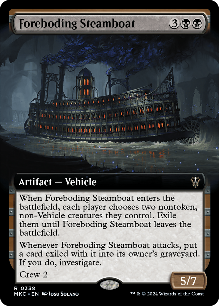 Foreboding Steamboat (Extended Art) [Murders at Karlov Manor Commander] | The Gaming-Verse