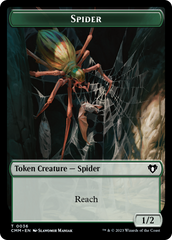 Wurm // Spider Double-Sided Token [Commander Masters Tokens] | The Gaming-Verse