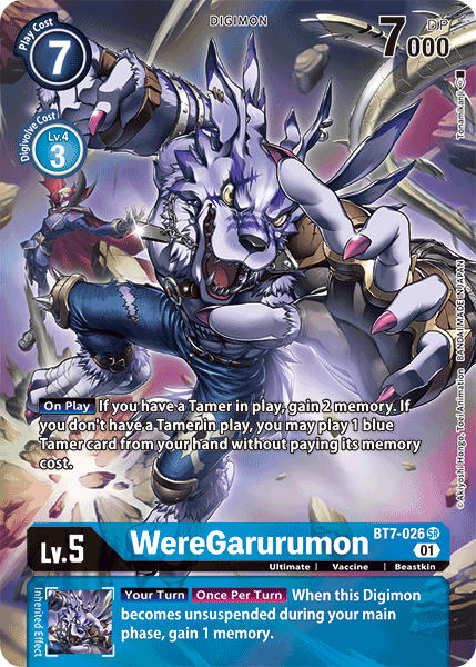 WereGarurumon [BT7-026] (Alternate Art) [Next Adventure] | The Gaming-Verse