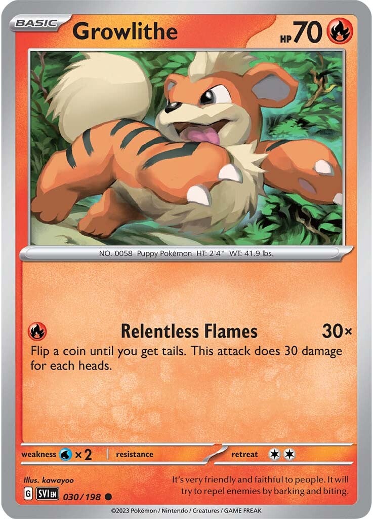 Growlithe (030/198) [Scarlet & Violet: Base Set] | The Gaming-Verse