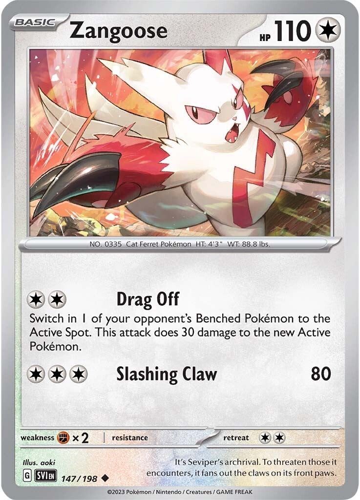 Zangoose (147/198) [Scarlet & Violet: Base Set] | The Gaming-Verse