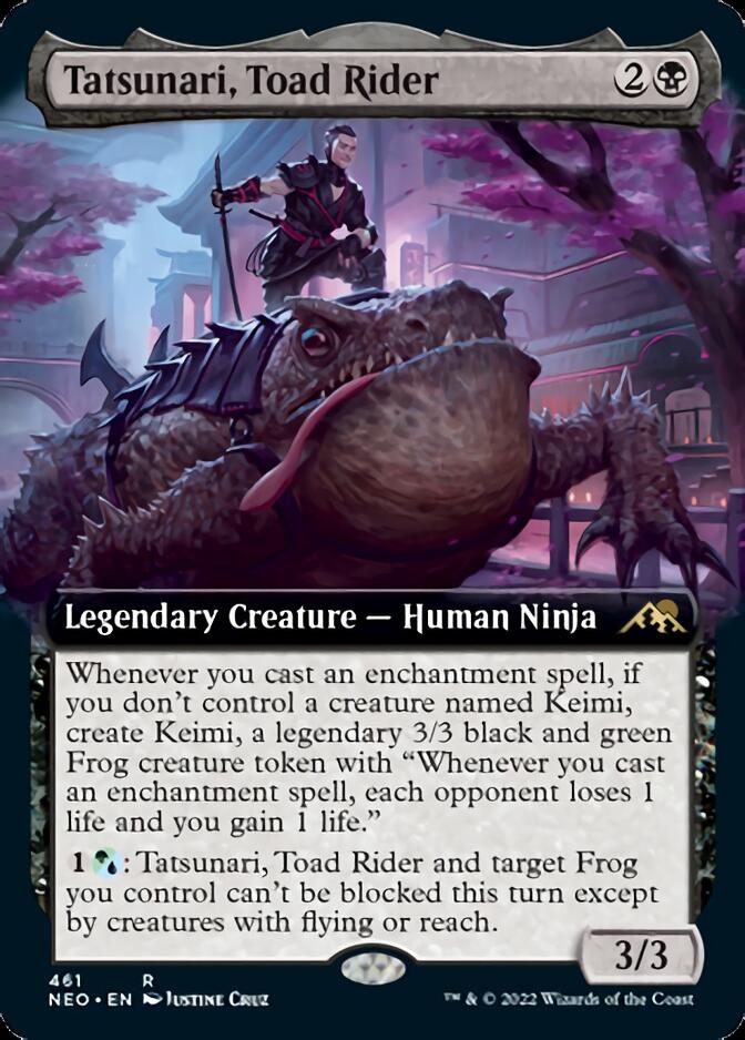 Tatsunari, Toad Rider (Extended Art) [Kamigawa: Neon Dynasty] | The Gaming-Verse