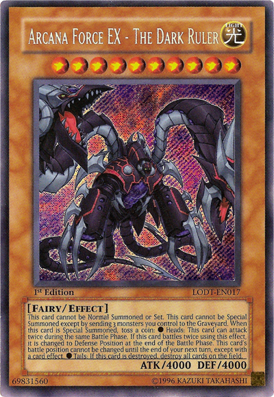 Arcana Force EX - The Dark Ruler [LODT-EN017] Secret Rare | The Gaming-Verse