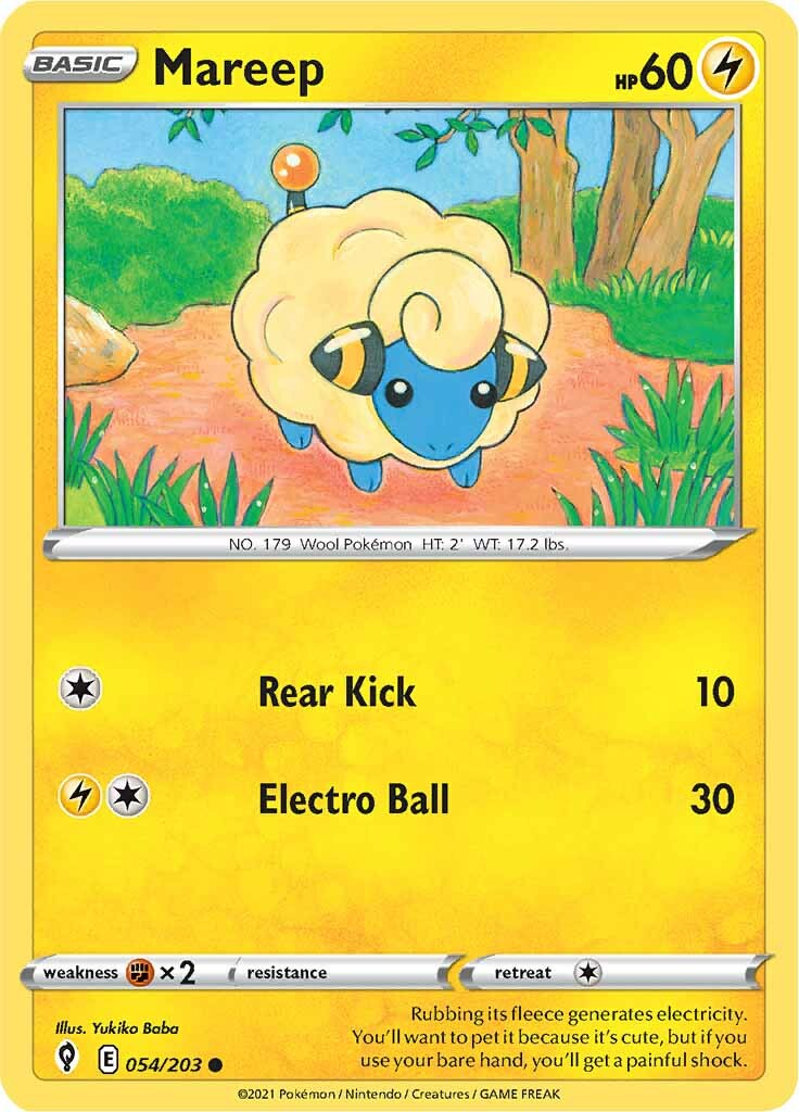 Mareep (054/203) [Sword & Shield: Evolving Skies] | The Gaming-Verse