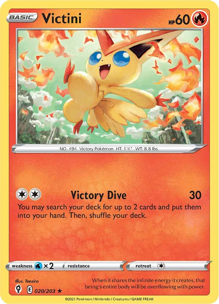 Victini (020/203) [Sword & Shield: Evolving Skies] | The Gaming-Verse