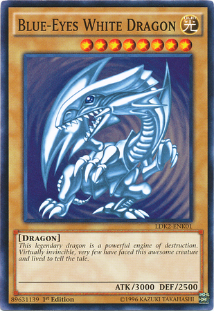 Blue-Eyes White Dragon (Version 2) [LDK2-ENK01] Common | The Gaming-Verse