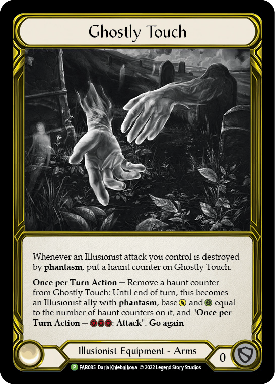 Ghostly Touch (Golden) [FAB085] (Promo)  Cold Foil | The Gaming-Verse