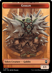 Tarmogoyf // Goblin Double-Sided Token [Modern Horizons 3 Commander Tokens] | The Gaming-Verse