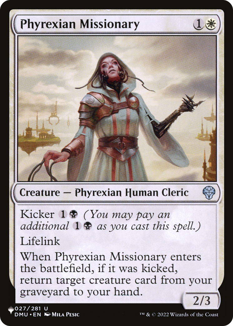 Phyrexian Missionary [The List Reprints] | The Gaming-Verse