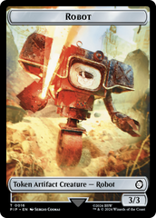 Radiation // Robot Double-Sided Token [Fallout Tokens] | The Gaming-Verse