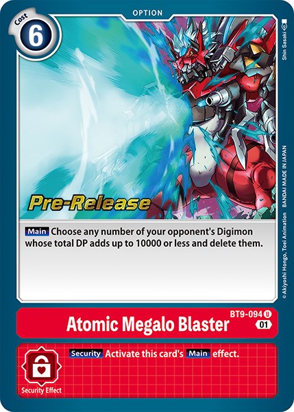 Atomic Megalo Blaster [BT9-094] [X Record Pre-Release Promos] | The Gaming-Verse