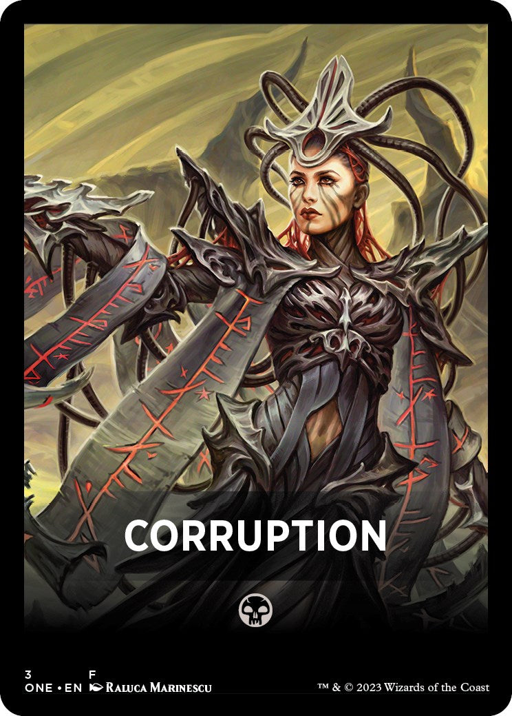 Corruption Theme Card [Phyrexia: All Will Be One Tokens] | The Gaming-Verse