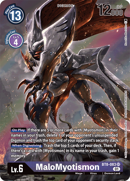 MaloMyotismon [BT8-083] (Alternate Art) [New Awakening] | The Gaming-Verse