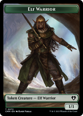 Elf Warrior // Cleric Double-Sided Token [Commander Masters Tokens] | The Gaming-Verse