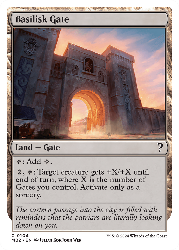 Basilisk Gate (White Border) [Mystery Booster 2] | The Gaming-Verse