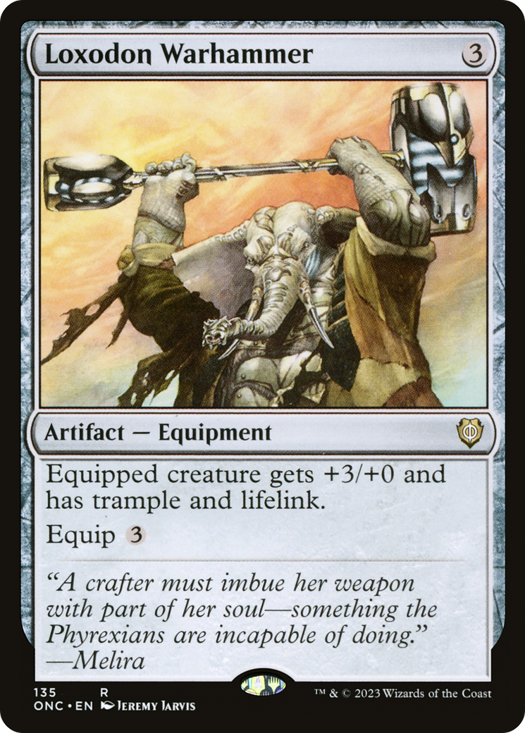 Loxodon Warhammer [Phyrexia: All Will Be One Commander] | The Gaming-Verse