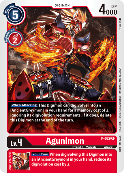 Agunimon [P-029] [Promotional Cards] | The Gaming-Verse