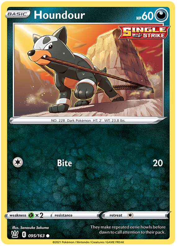 Houndour (095/163) [Sword & Shield: Battle Styles] | The Gaming-Verse