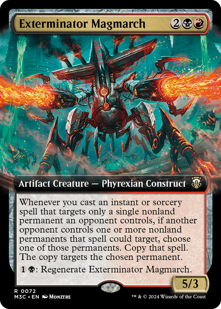 Exterminator Magmarch (Extended Art) (Ripple Foil) [Modern Horizons 3 Commander] | The Gaming-Verse