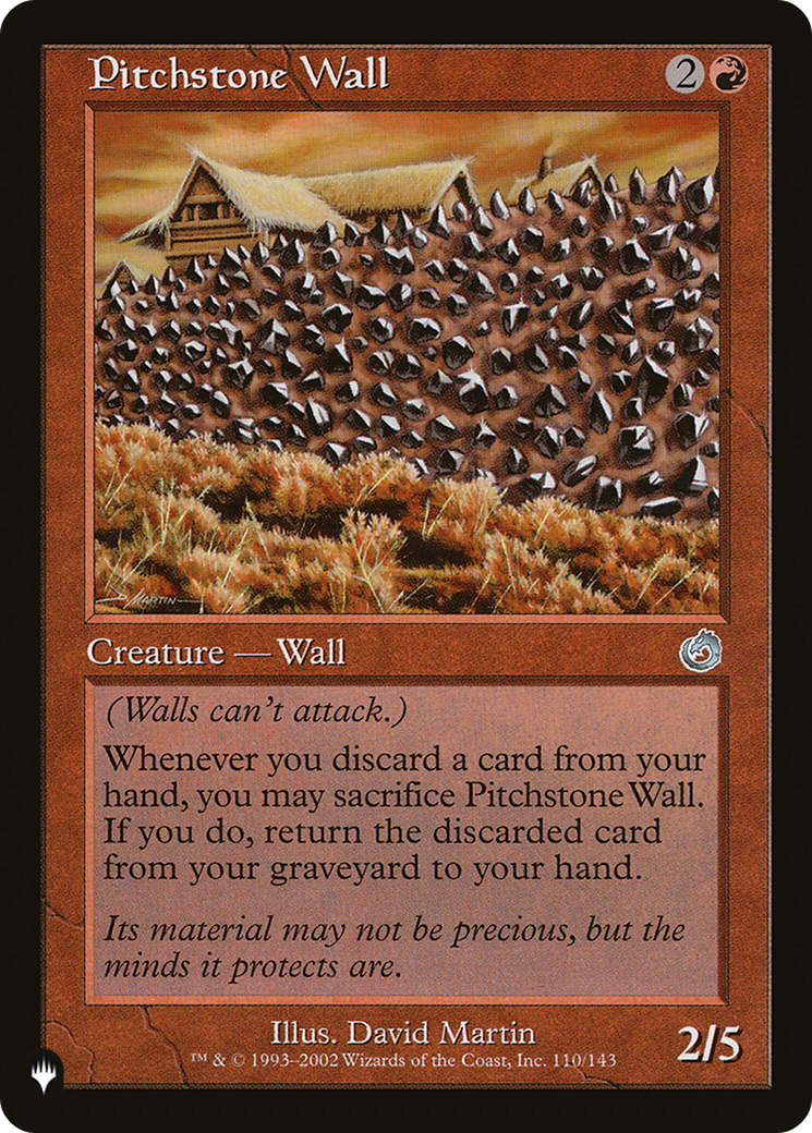 Pitchstone Wall [The List Reprints] | The Gaming-Verse