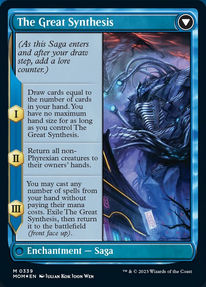 Jin-Gitaxias // The Great Synthesis (Borderless Alternate Art) [March of the Machine] | The Gaming-Verse