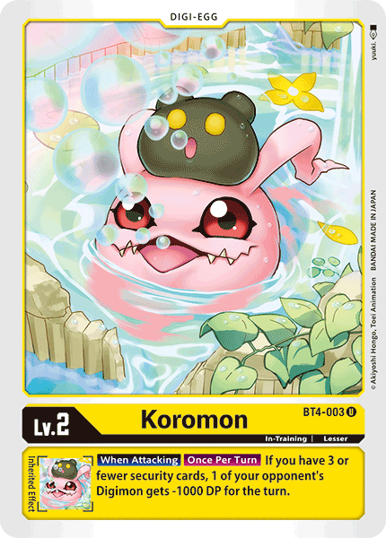 Koromon [BT4-003] [Great Legend] | The Gaming-Verse