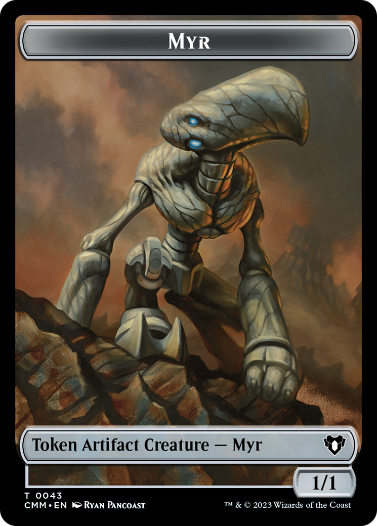 Myr Token [Commander Masters Tokens] | The Gaming-Verse