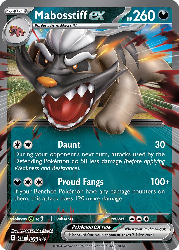 Mabosstiff ex (086) (Jumbo Card) [Scarlet & Violet: Black Star Promos] | The Gaming-Verse