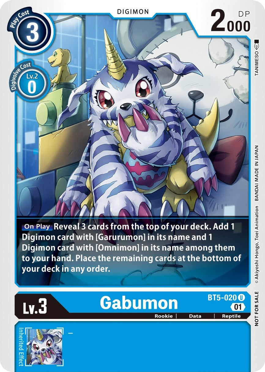 Gabumon [BT5-020] (Winner Pack New Awakening) [Battle of Omni] | The Gaming-Verse