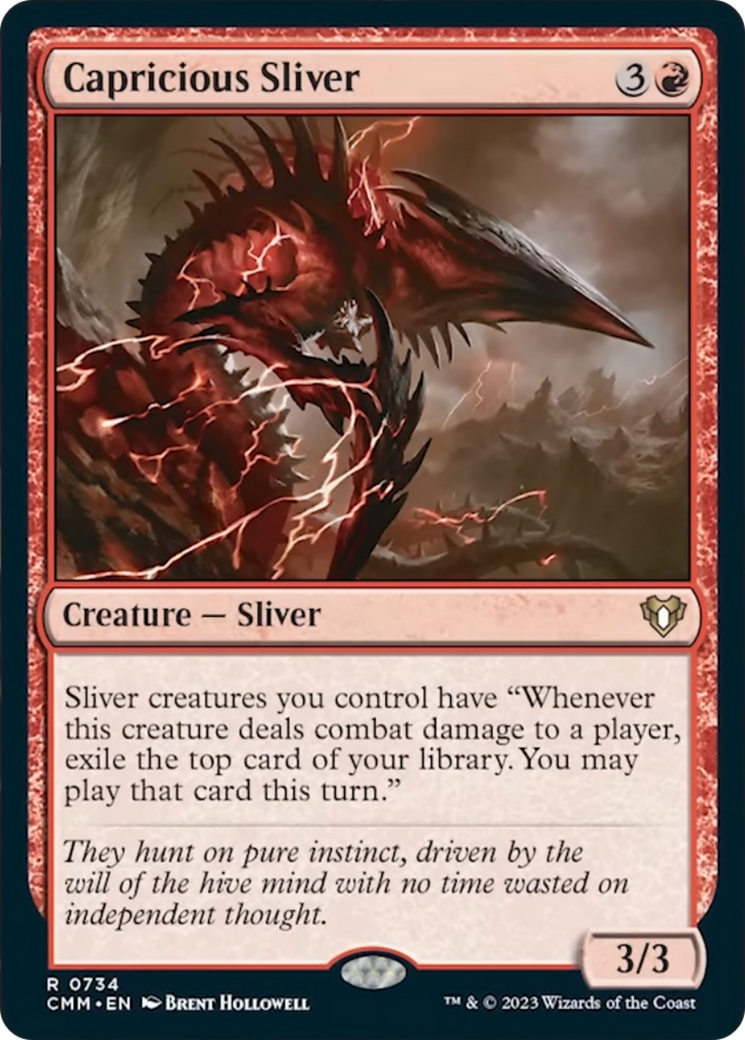 Capricious Sliver [Commander Masters] | The Gaming-Verse