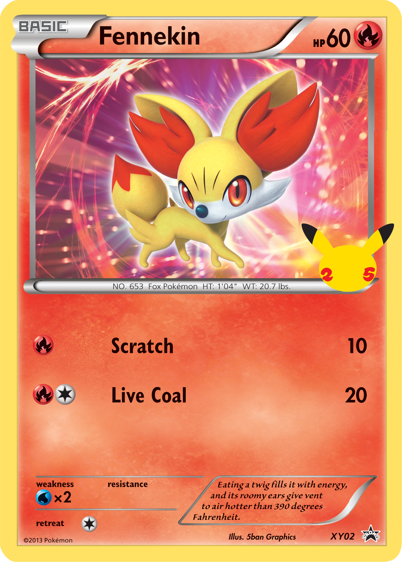 Fennekin (XY02) (Jumbo Card) [First Partner Pack] | The Gaming-Verse