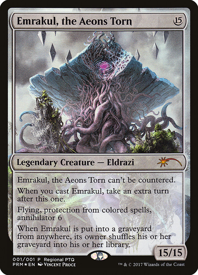 Emrakul, the Aeons Torn (Regional PTQ) [Pro Tour Promos] | The Gaming-Verse