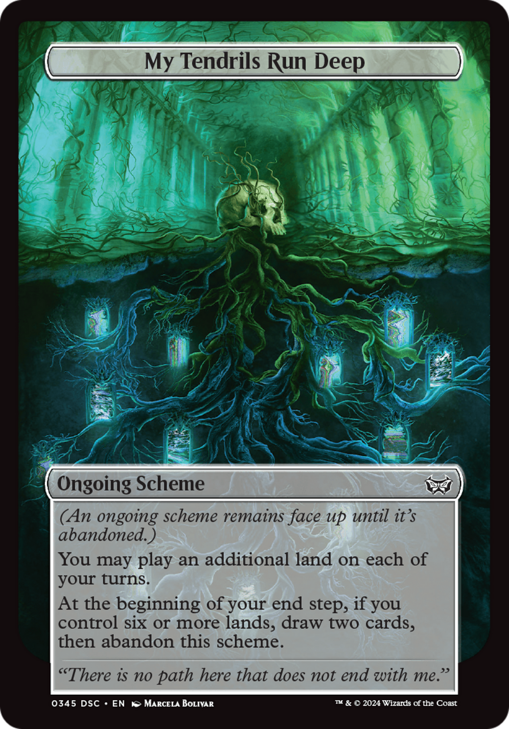 My Tendrils Run Deep (Full Art) [Duskmourn: House of Horror Commander] | The Gaming-Verse