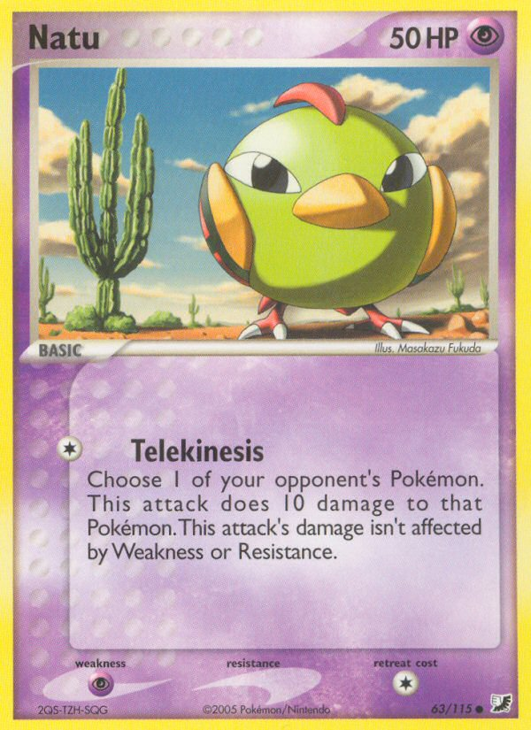 Natu (63/115) [EX: Unseen Forces] | The Gaming-Verse