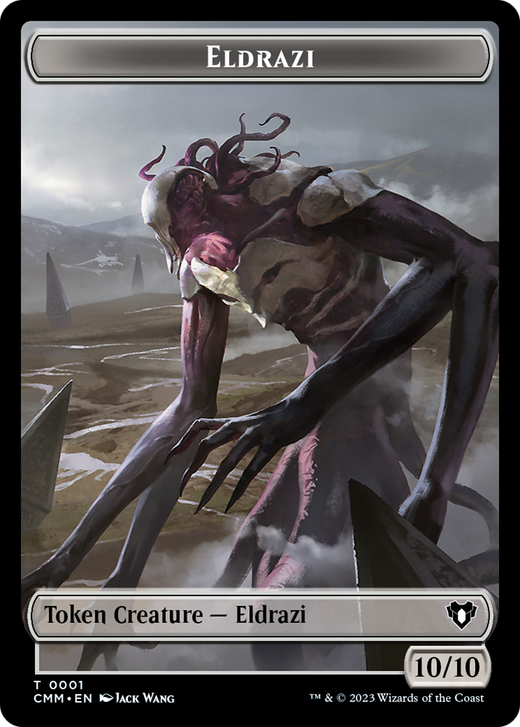 Eldrazi // Knight Double-Sided Token [Commander Masters Tokens] | The Gaming-Verse