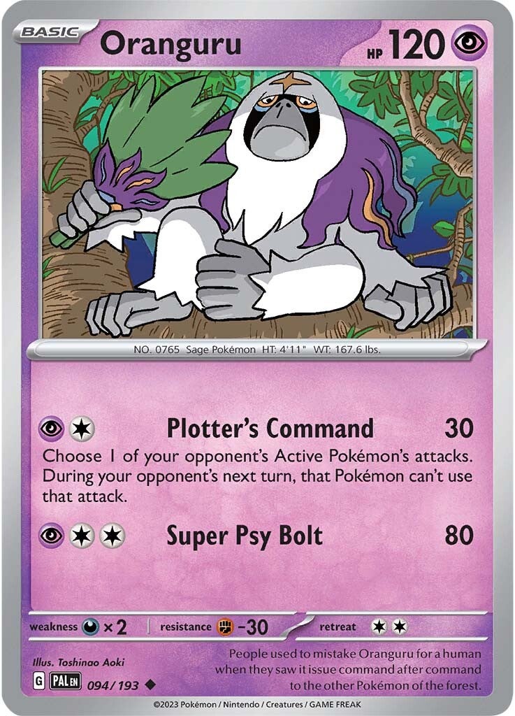 Oranguru (094/193) [Scarlet & Violet: Paldea Evolved] | The Gaming-Verse