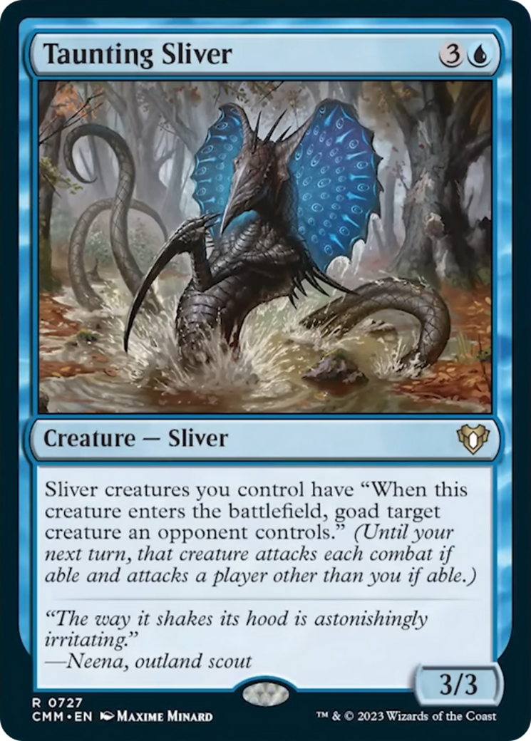 Taunting Sliver [Commander Masters] | The Gaming-Verse