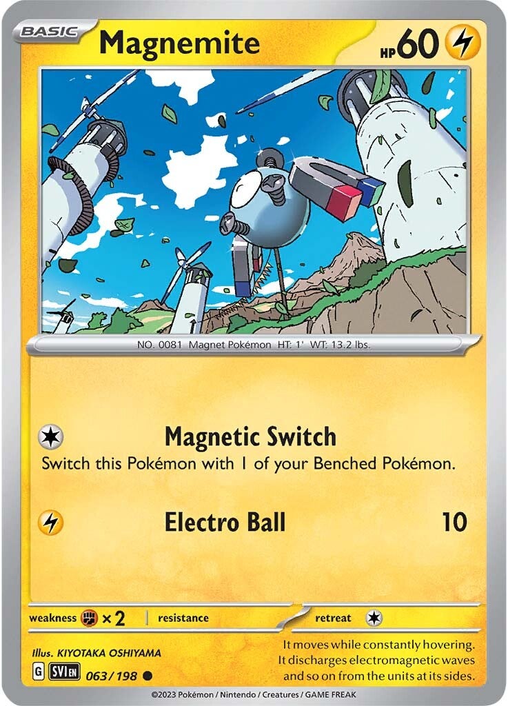 Magnemite (063/198) [Scarlet & Violet: Base Set] | The Gaming-Verse