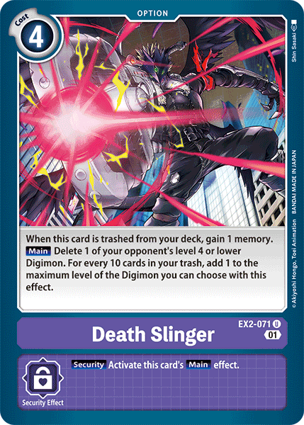 Death Slinger [EX2-071] [Digital Hazard] | The Gaming-Verse