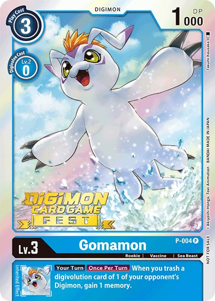 Gomamon [P-004] (Digimon Card Game Fest 2022) [Promotional Cards] | The Gaming-Verse