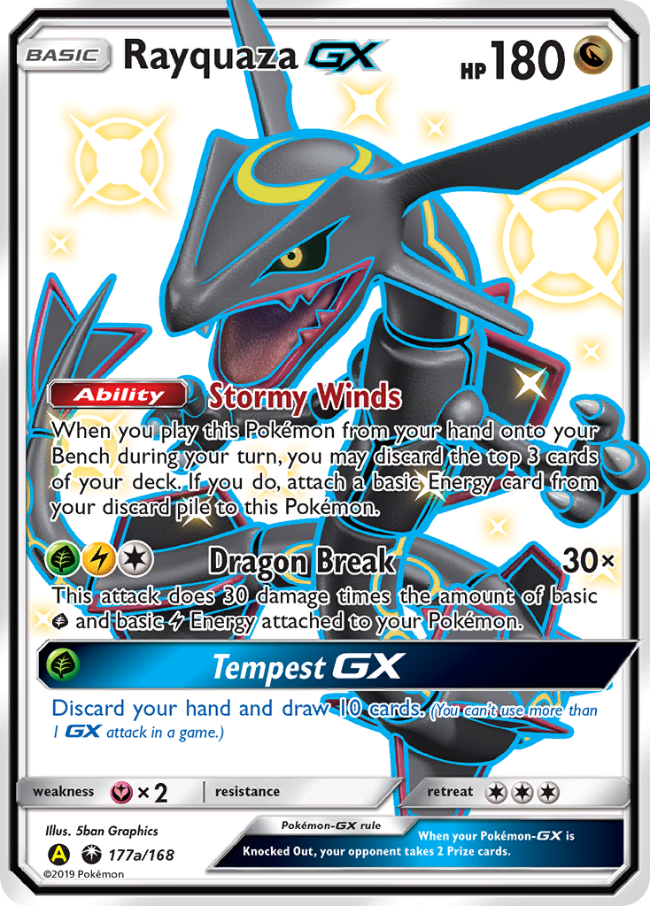 Rayquaza GX (177a/168) [Alternate Art Promos] | The Gaming-Verse