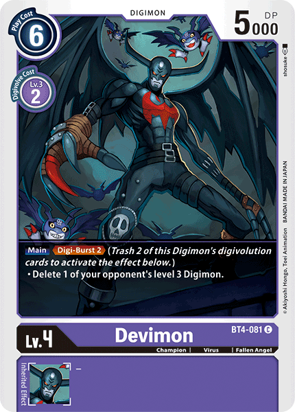 Devimon [BT4-081] [Great Legend] | The Gaming-Verse