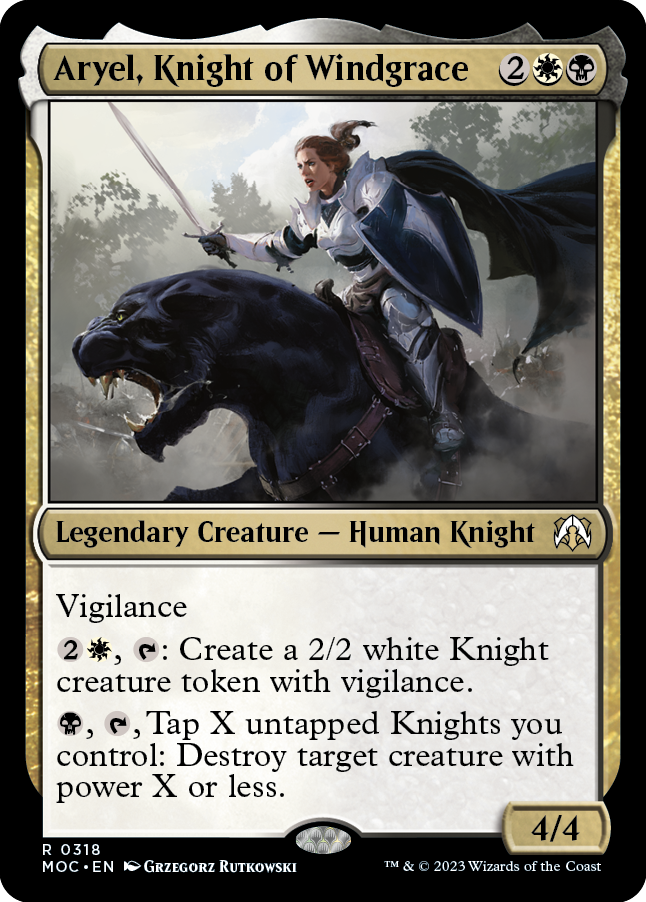 Aryel, Knight of Windgrace [March of the Machine Commander] | The Gaming-Verse